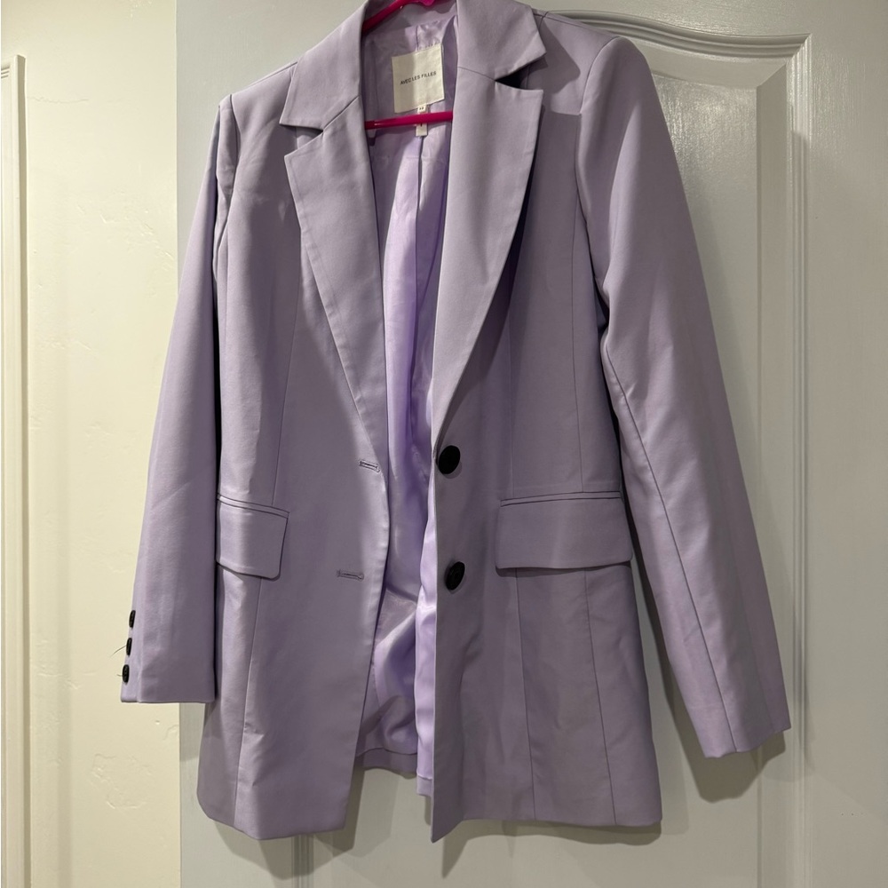 Avec Les Filles Light Purple Blazer